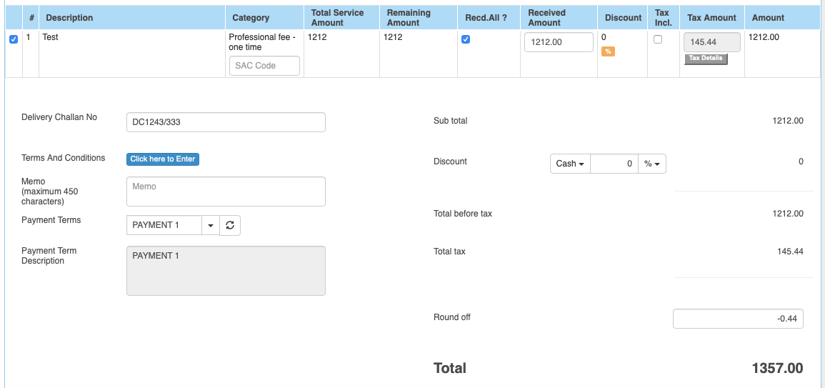 Convert Service Invoices from SO - Services